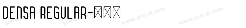 Densa Regular字体转换